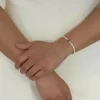 Aina rannekoru, valkoinen/hopea