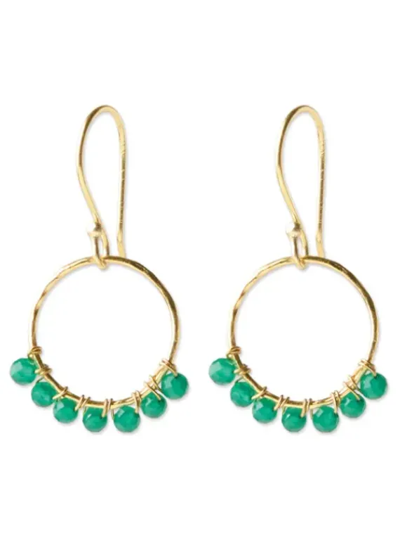 Compassion Aventurine Gold korvakorut