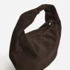 Flattered - Alva shoulder bag, suede chocolade
