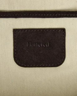 Flattered - Alva shoulder bag, suede chocolade