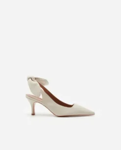 Flattered - Franchesca Bow korkokengät, creme