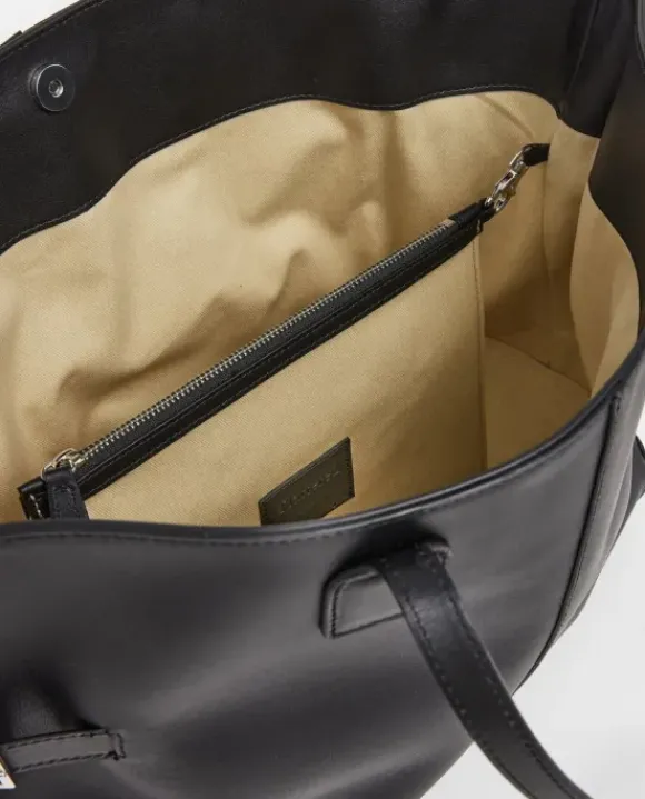 Flattered - Lesley tote bag, leather black