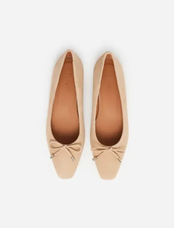 Flattered - Monica ballerinat, sand suede