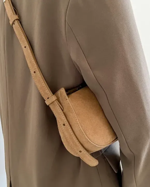 Flattered - Tuna shoulderbag, sand suede