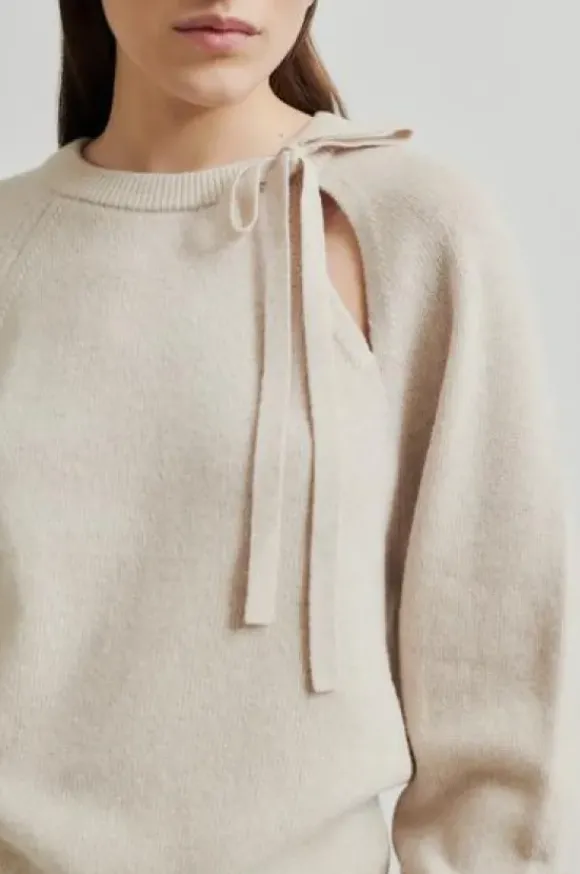 Joline Knit O-Neck, pumice stone