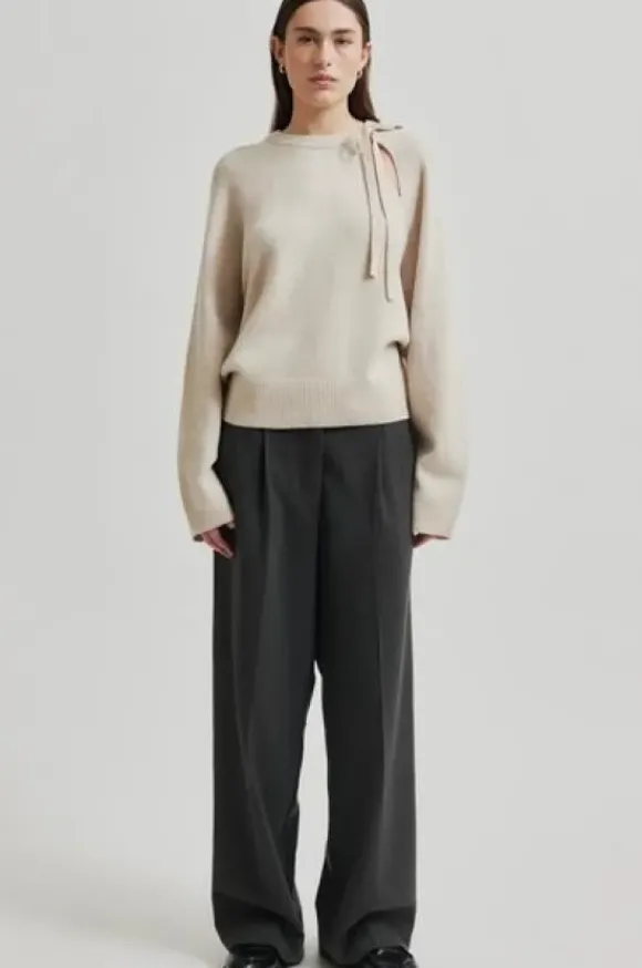 Joline Knit O-Neck, pumice stone