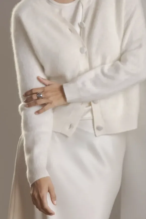 Karla cashmere neuletakki, cream