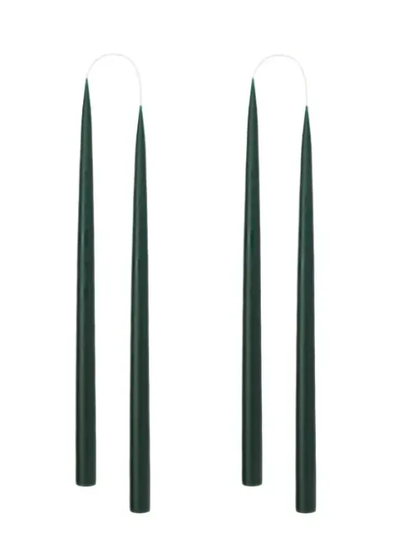 Kruunukynttilä pitkä 35cm, forest green