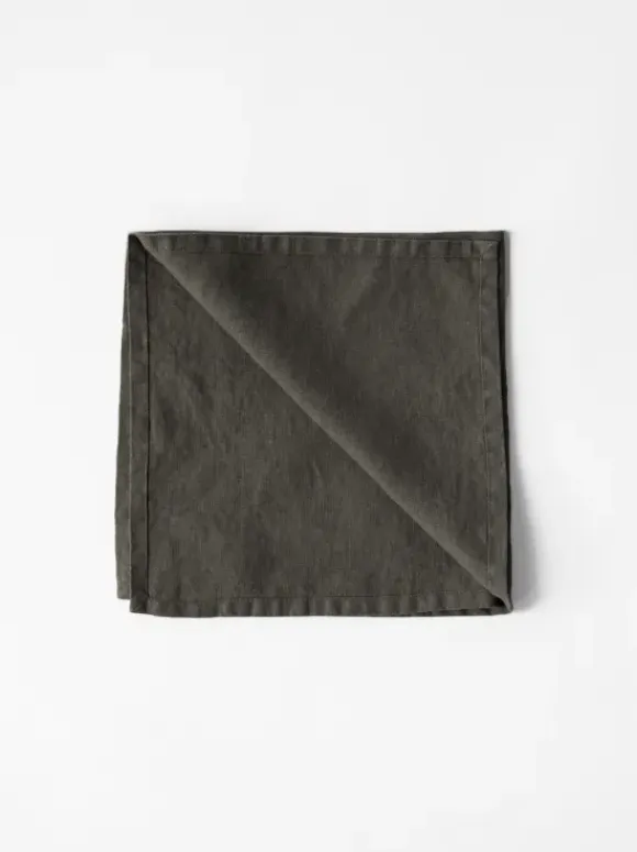 Pellavaservetti 45x45, taupe