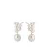 Pernille Corydon - Ocean Treasure nappikorvakorut, hopea