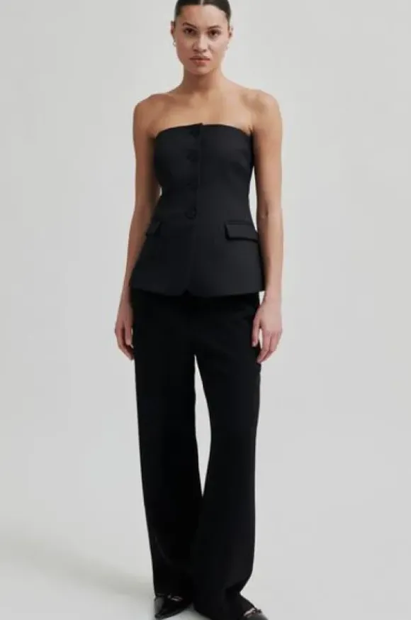 Second Female - Fique Classic Trousers, black