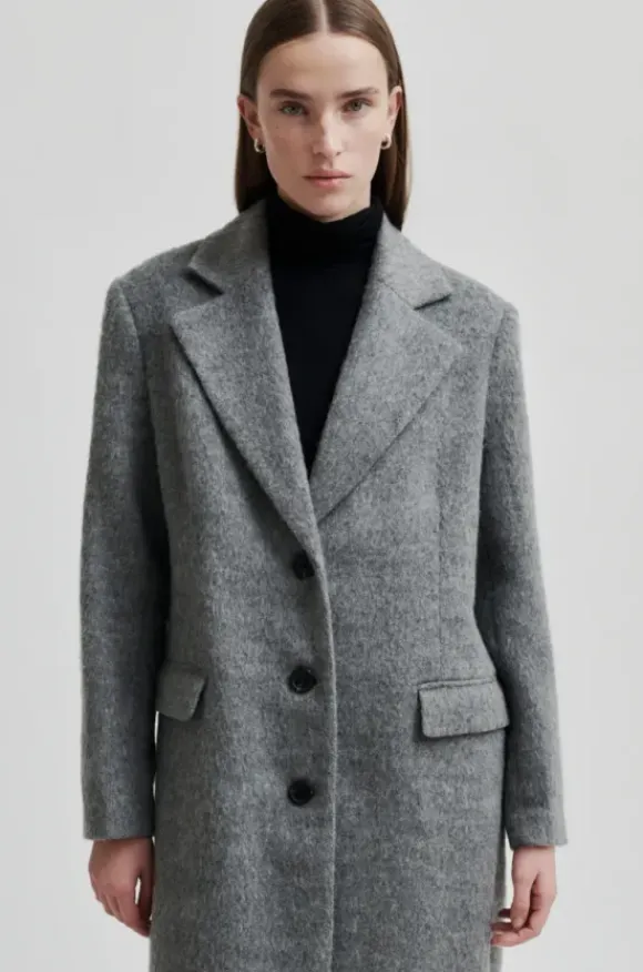 Sera villakangastakki, grey melange