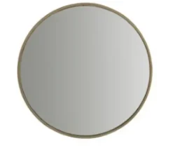 Tine K Home – pyöreä peili 70 cm, honey gold