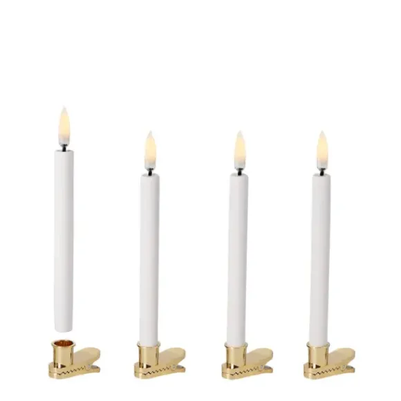 Uyuni - LED klipsikynttilät joulukuuseen (4 kpl)
