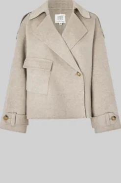 Walance lyhyt villakangastakki, beige melange